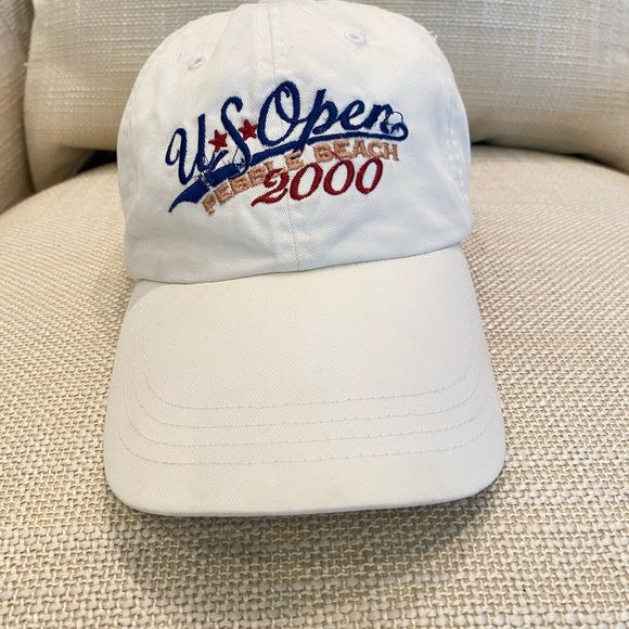 Vintage US Open 2000 Pebble Beach White Hat 100th Anniversary Hat - Picture 2 of 12